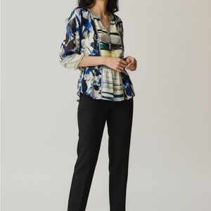 Calvin KleinVintage Y2K Mixed Print Floral Polka Dot Tunic Top Sz XS